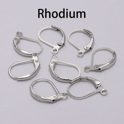 Gold French Lever Hooks, 10mm