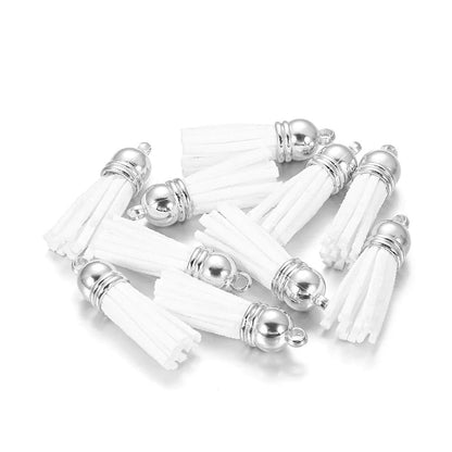 60 pendentifs en cuir vintage avec pampilles de 38 mm.