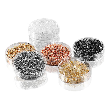 Box Silicone Bullet Earrings Back, 800Pcs