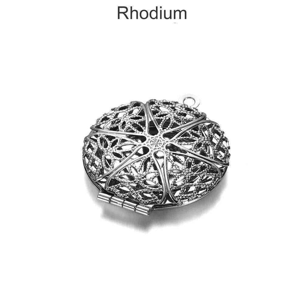 Round Photo Locket Pendant