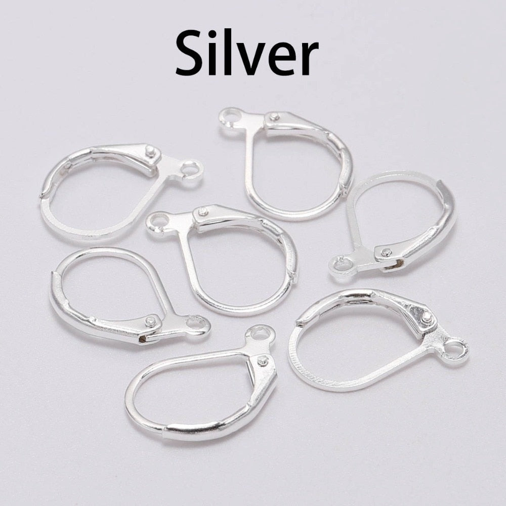 Gold French Lever Hooks, 10mm
