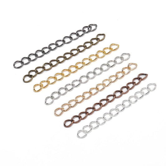 50mm 70mm  Necklace Extension Chain, 100pcs lot