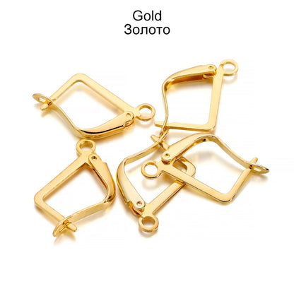 French Lever Back Earring Hooks, 50pcs