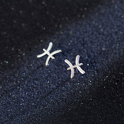 Twelve Constellations Stud Earrings