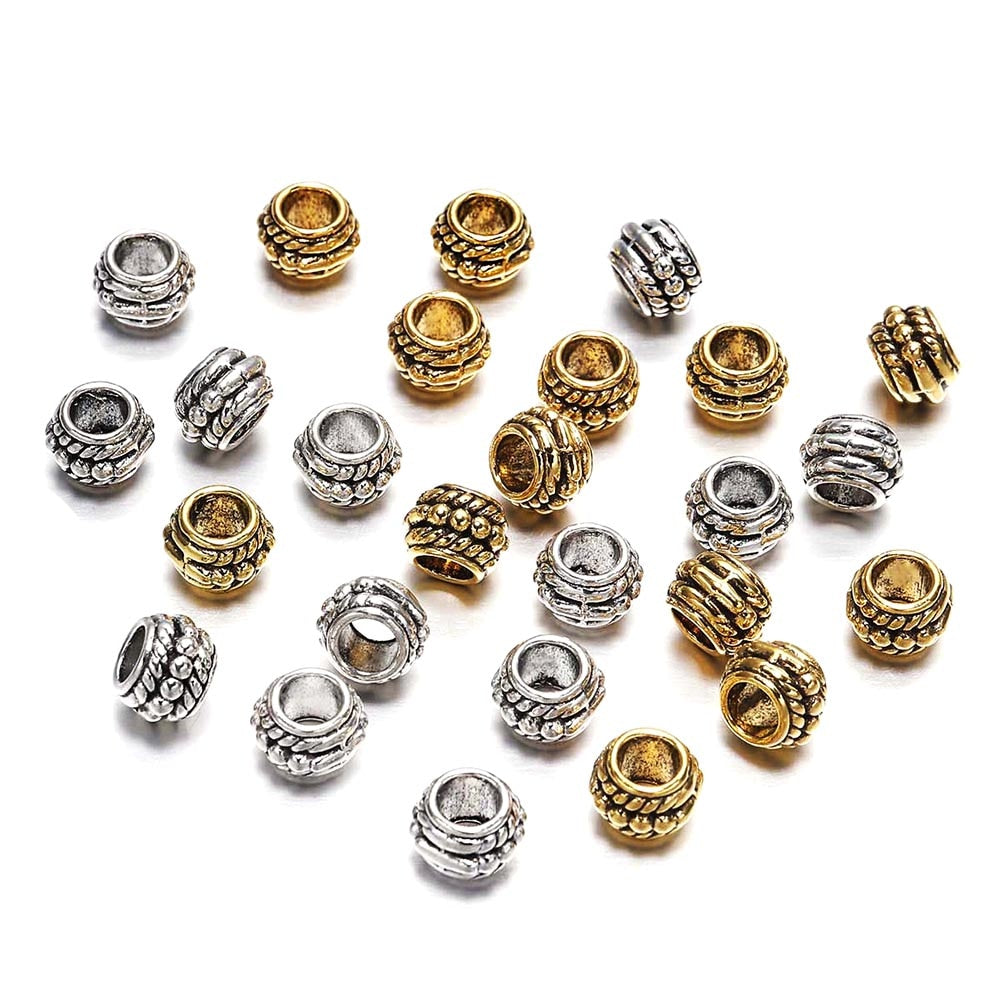8mm Antique Spacer Bead, 30pcs