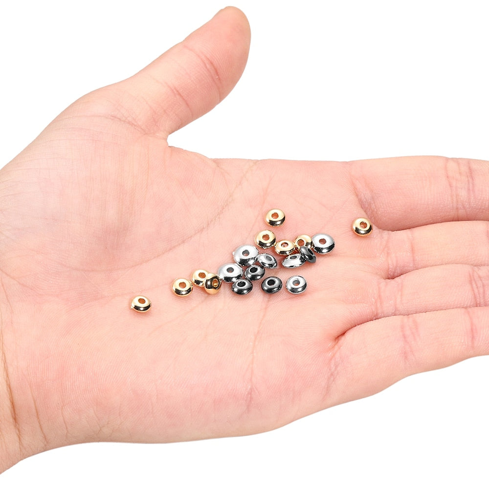 200-400pcs CCB Rondelle Spacer Beads, 5-6mm