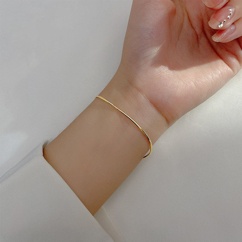 Gold Color Snake Chain Bracelet