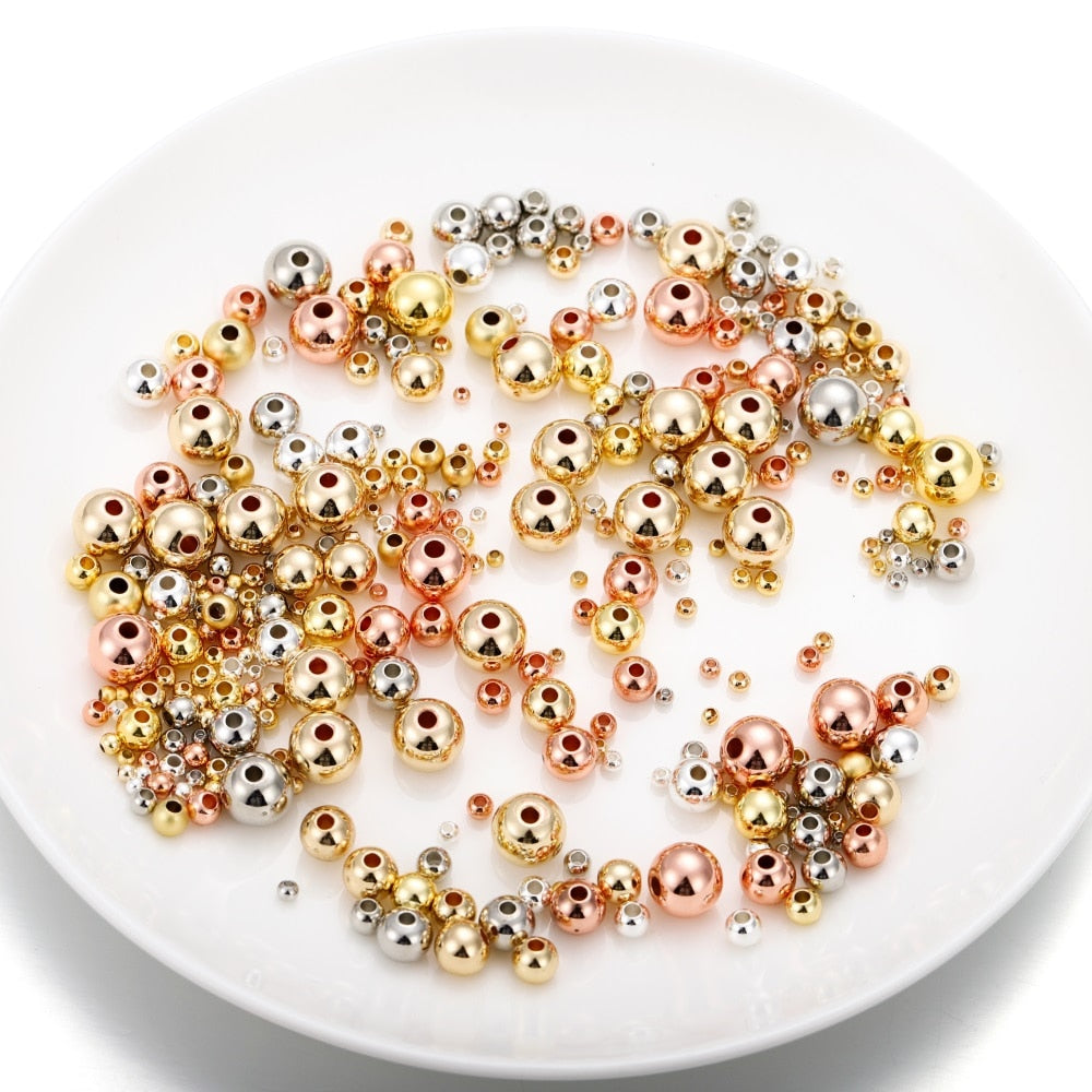 Ball Spacer Beads, 10-100pcs