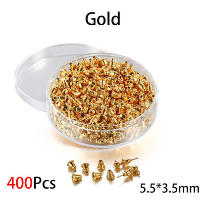 Box Silicone Bullet Earrings Back, 800Pcs