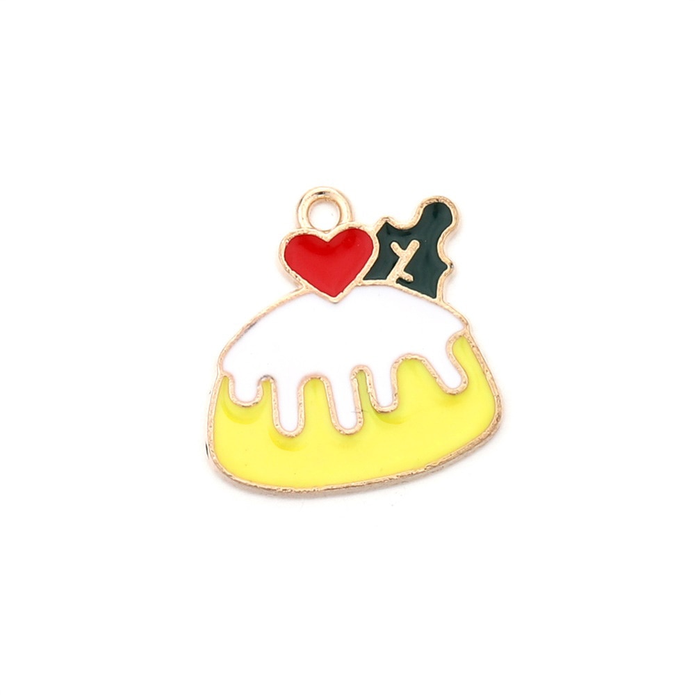 Cute Sun Keychain Cartoon Printing Connectors, 4Pcs