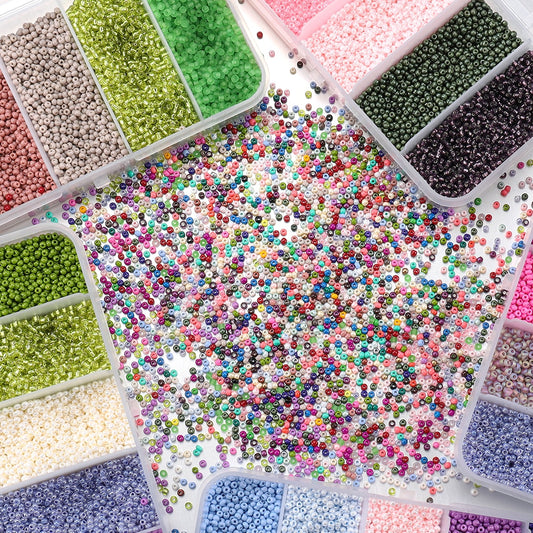 Czech Crystal Spacer Beads Set, 9000pcs