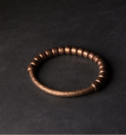 Vintage Hammered Pure Copper Bracelet