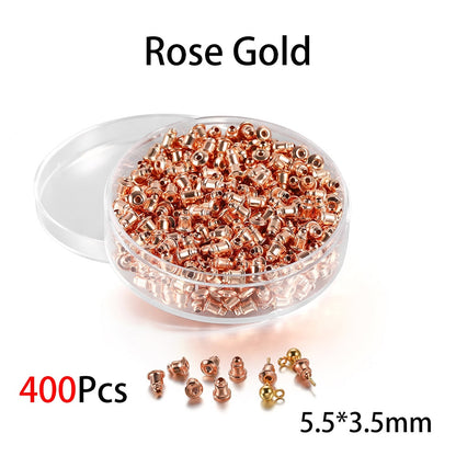 Box Silicone Bullet Earrings Back, 800Pcs