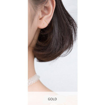 Geometric Lines Stud Earring