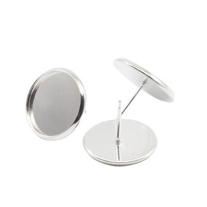Earring Base for Cabochon Cameo, 8-16mm