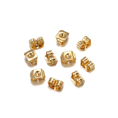 5mm Stainless Steel Earring Back, 50pcs
