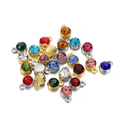 Colorful Crystal Birthstone Dangle Charms