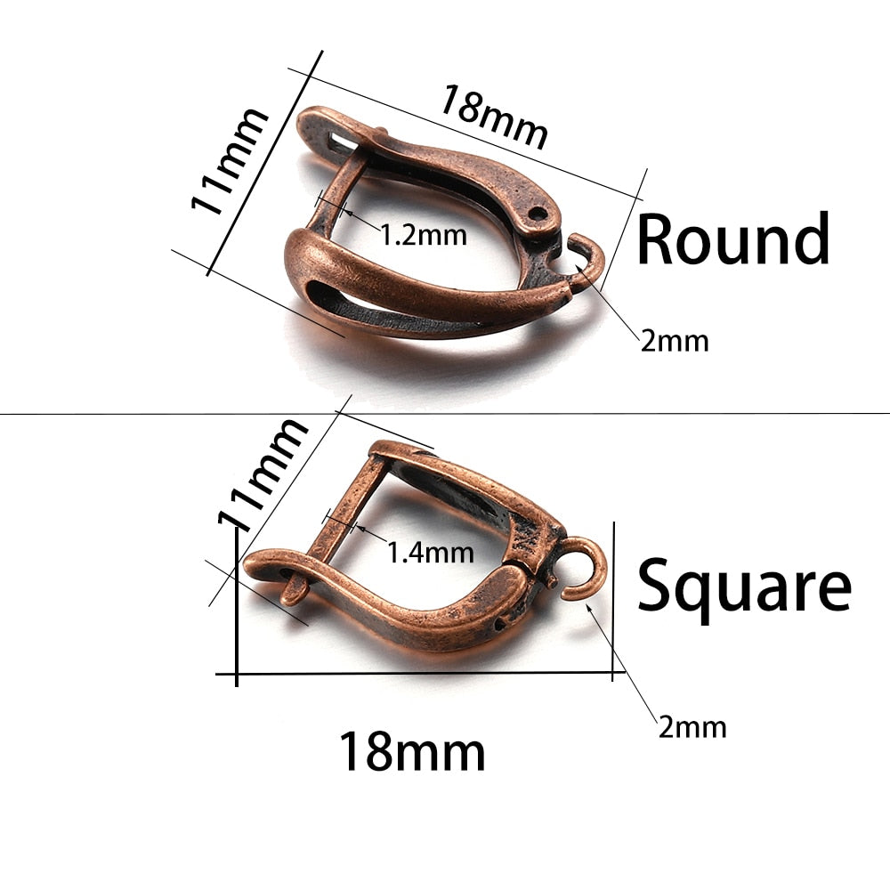 Open Loop French Lever Back Earring Hooks, 6-12Pcs