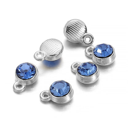 Colorful Crystal Birthstone Dangle Charms