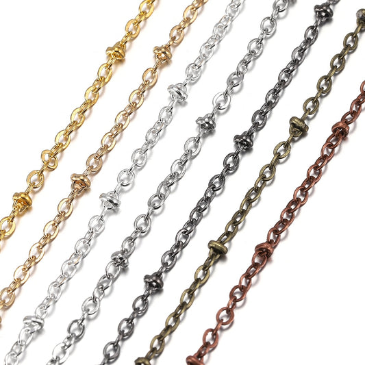 Twisted Chains Beaded Cable Link, 5 Meter