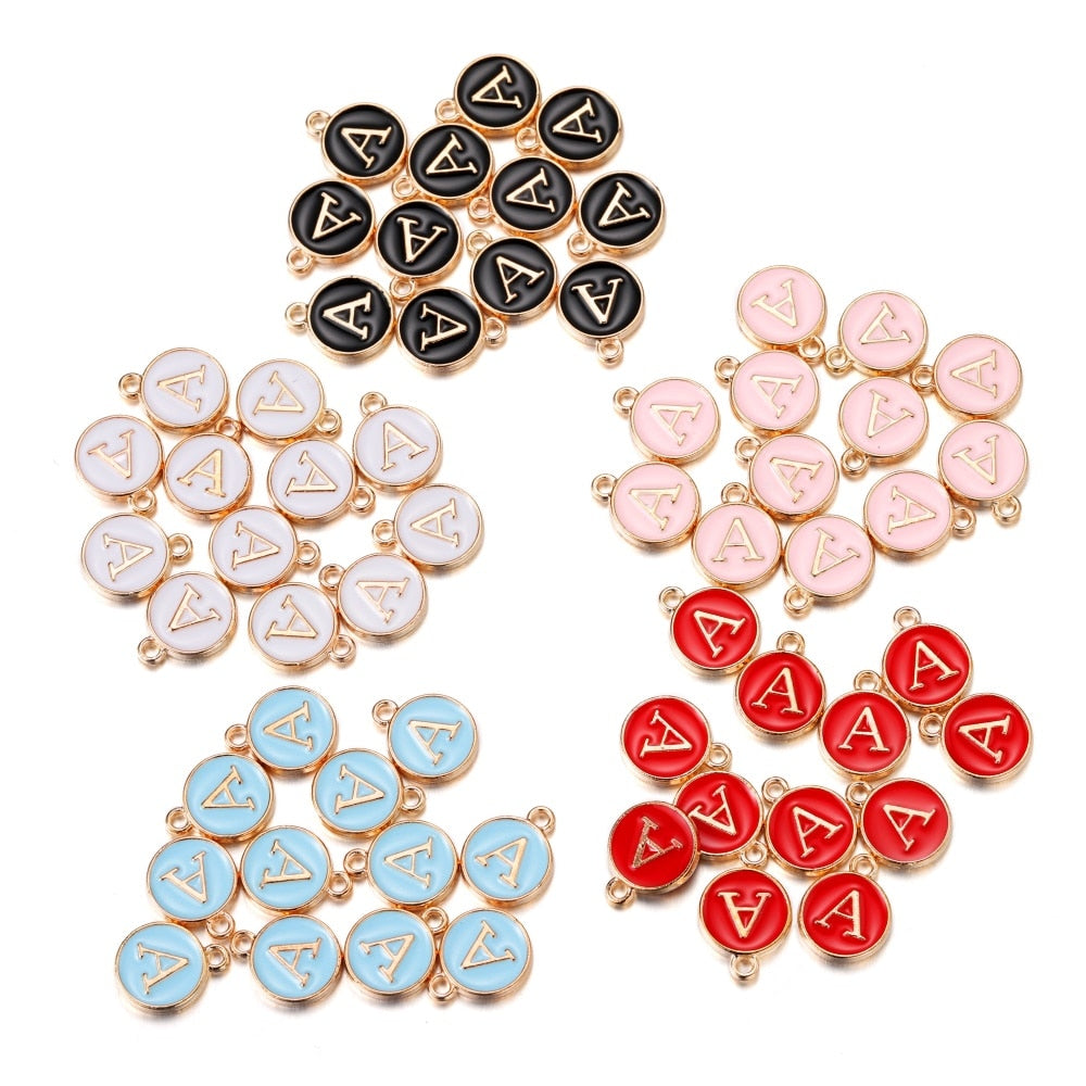 20-26pcs A-Z Letter Alphabet Charms Pendants