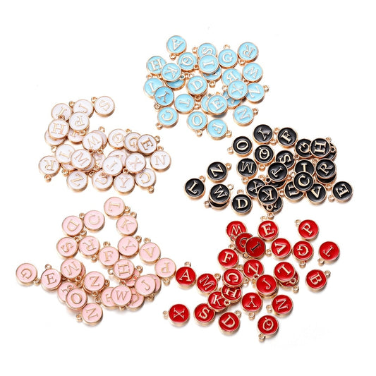 20-26pcs A-Z Letter Alphabet Charms Pendants