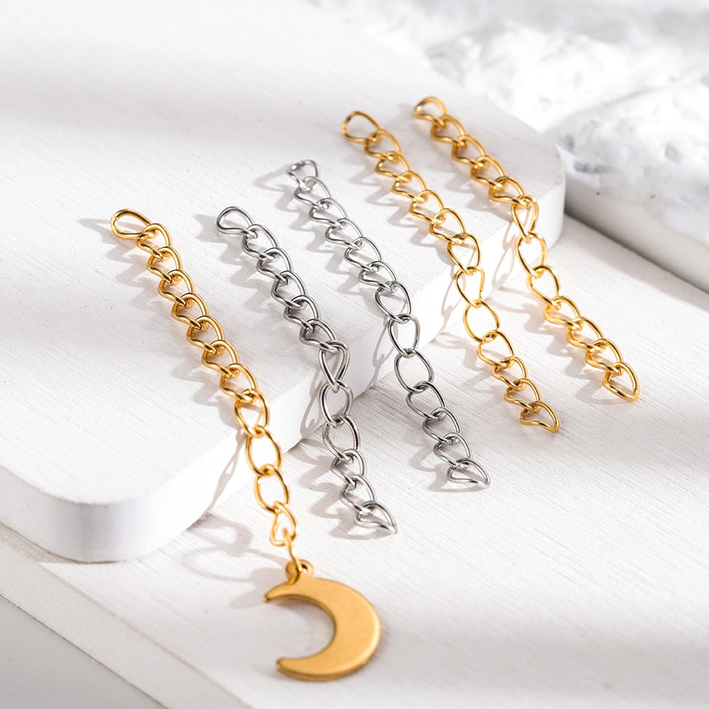 5cm Stainless Steel Necklace Extension Chain, 50Pcs lot