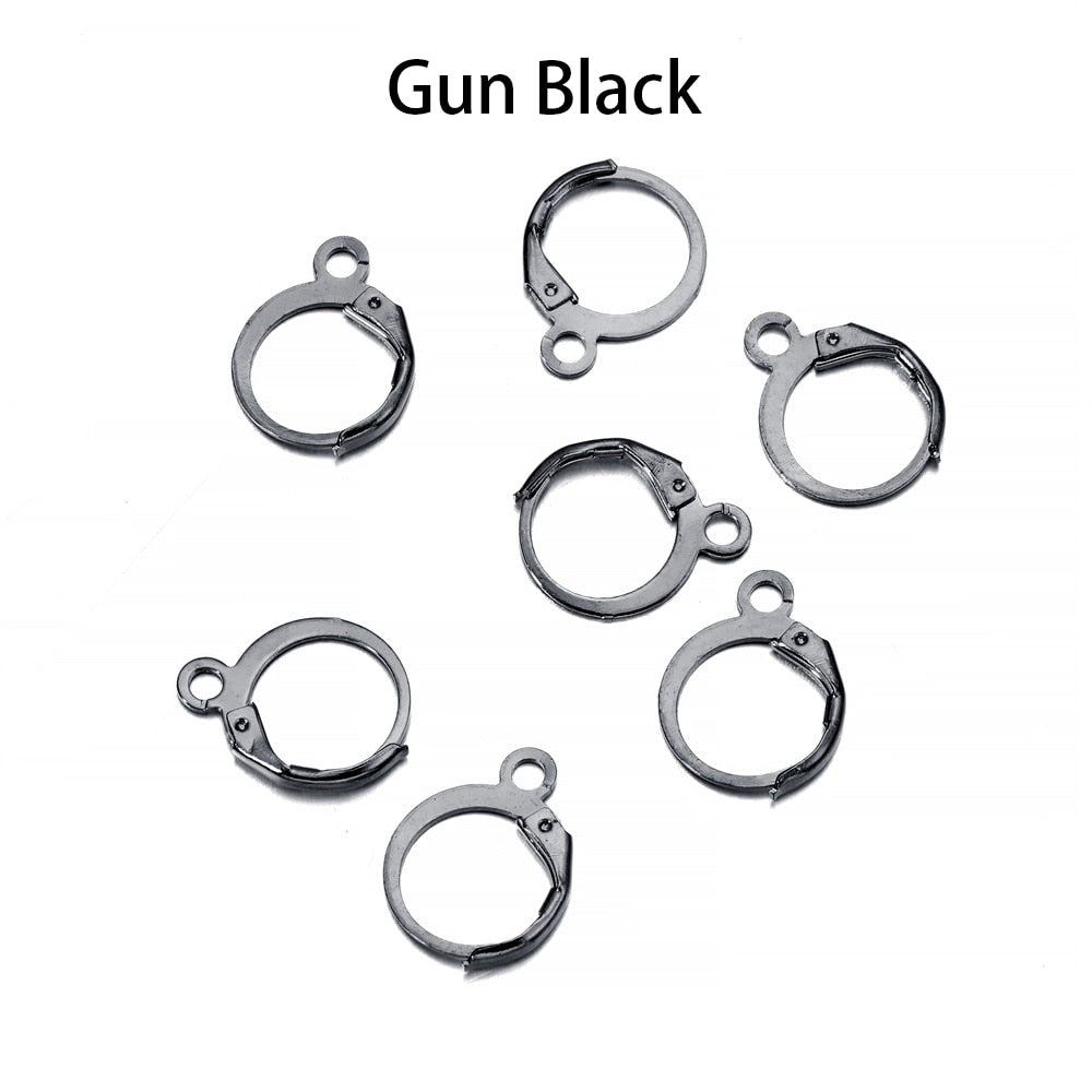 Wire Base French Lever Back Earring Hooks, 50pcs