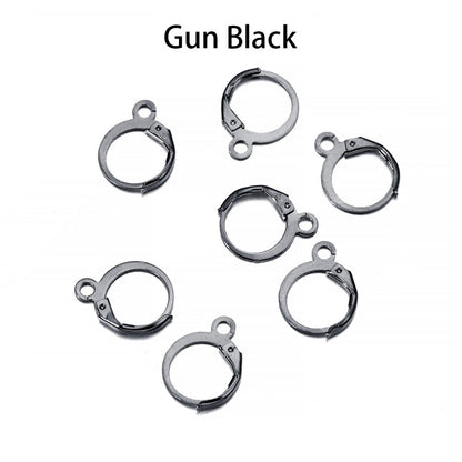 Wire Base French Lever Back Earring Hooks, 50pcs