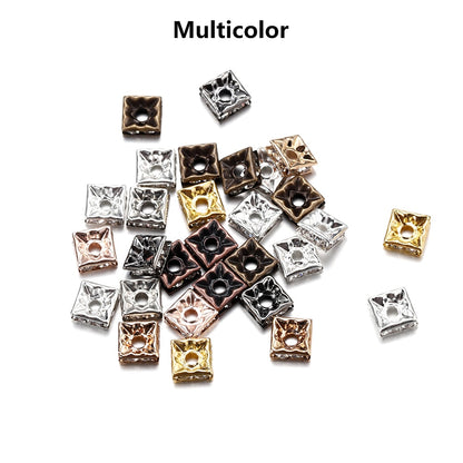50Pcs AB Color Square Rhinestone Beads