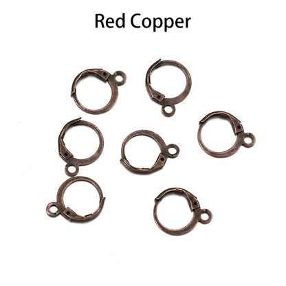 Wire Base French Lever Back Earring Hooks, 50pcs