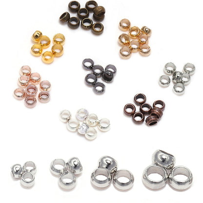 Ball Crimp End Beads 1.5-3mm, 500pcs