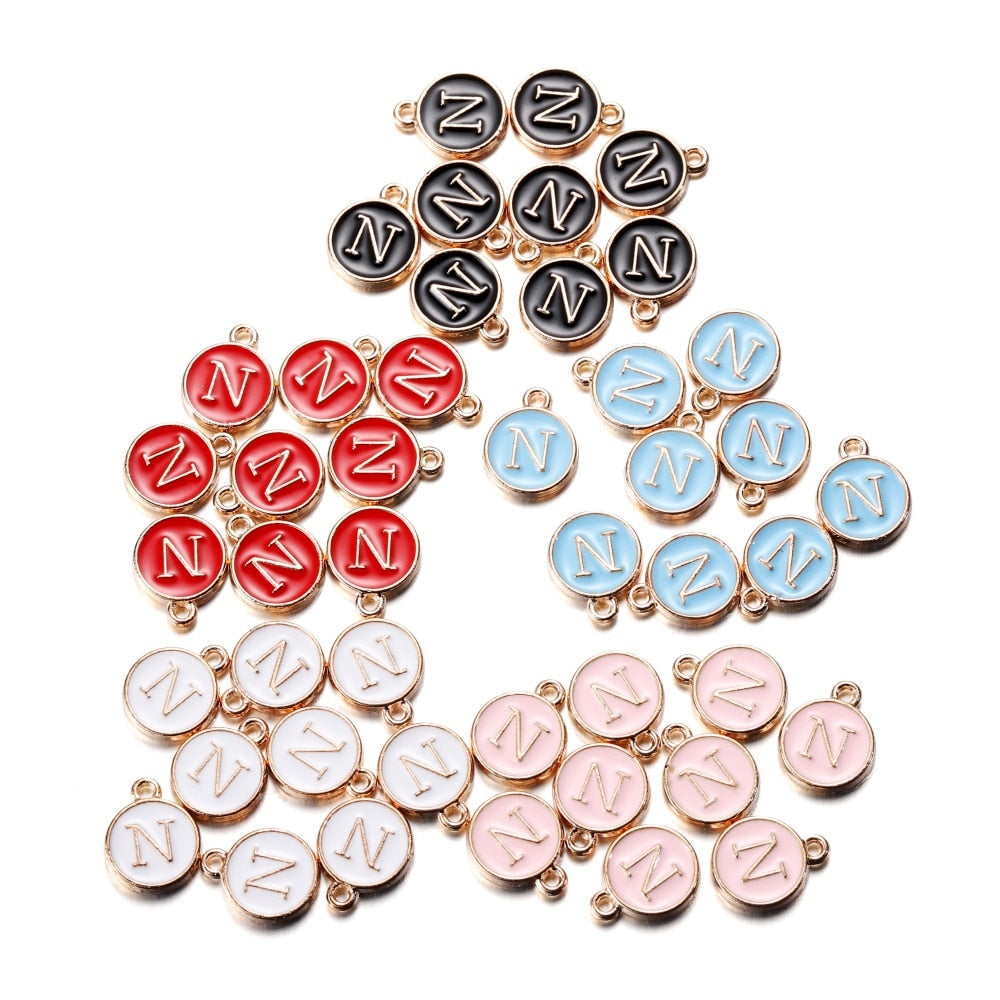 20-26pcs A-Z Letter Alphabet Charms Pendants