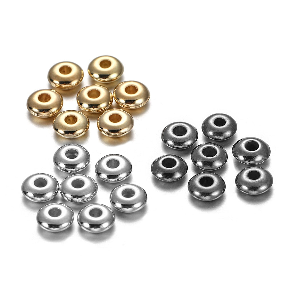 200-400pcs CCB Rondelle Spacer Beads, 5-6mm