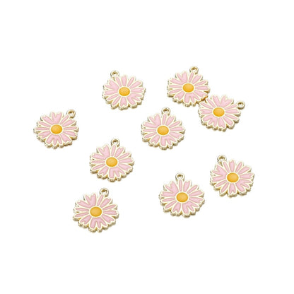 Blumenanhänger im Mix-Stil, 10 Stück