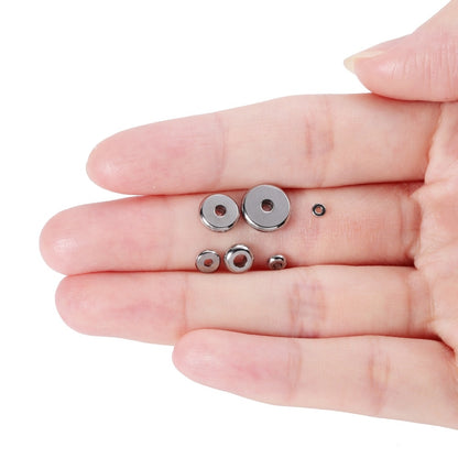 3-10 mm Stainless Steel Flat Round Spacer Beads, 20Pcs