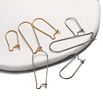 Stainless Steel French Loop Earring Hoops, 20-50pcs