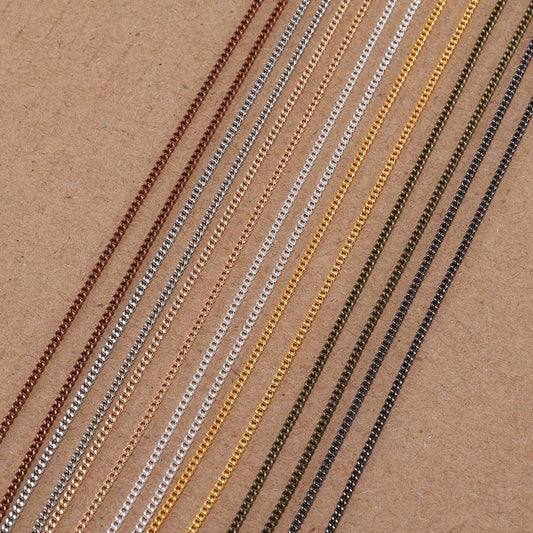 Plated Necklace Chains, Brass 5 10m lot