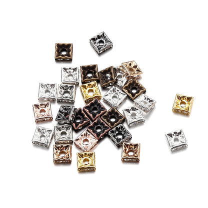 50Pcs AB Color Square Rhinestone Beads