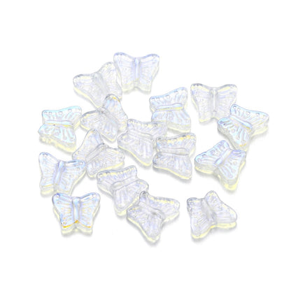 50pcs Multicolor Crystal Butterfly Acrylic Charms Bead