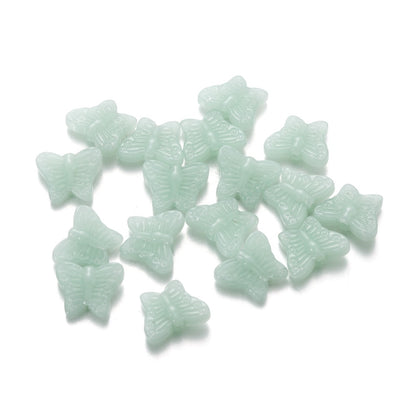 50pcs Multicolor Crystal Butterfly Acrylic Charms Bead