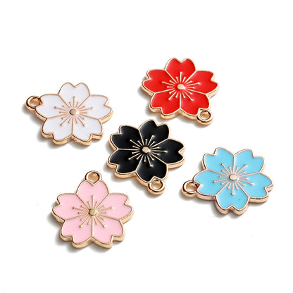 Blumenanhänger im Mix-Stil, 10 Stück