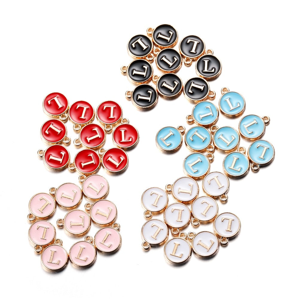 20-26pcs A-Z Letter Alphabet Charms Pendants