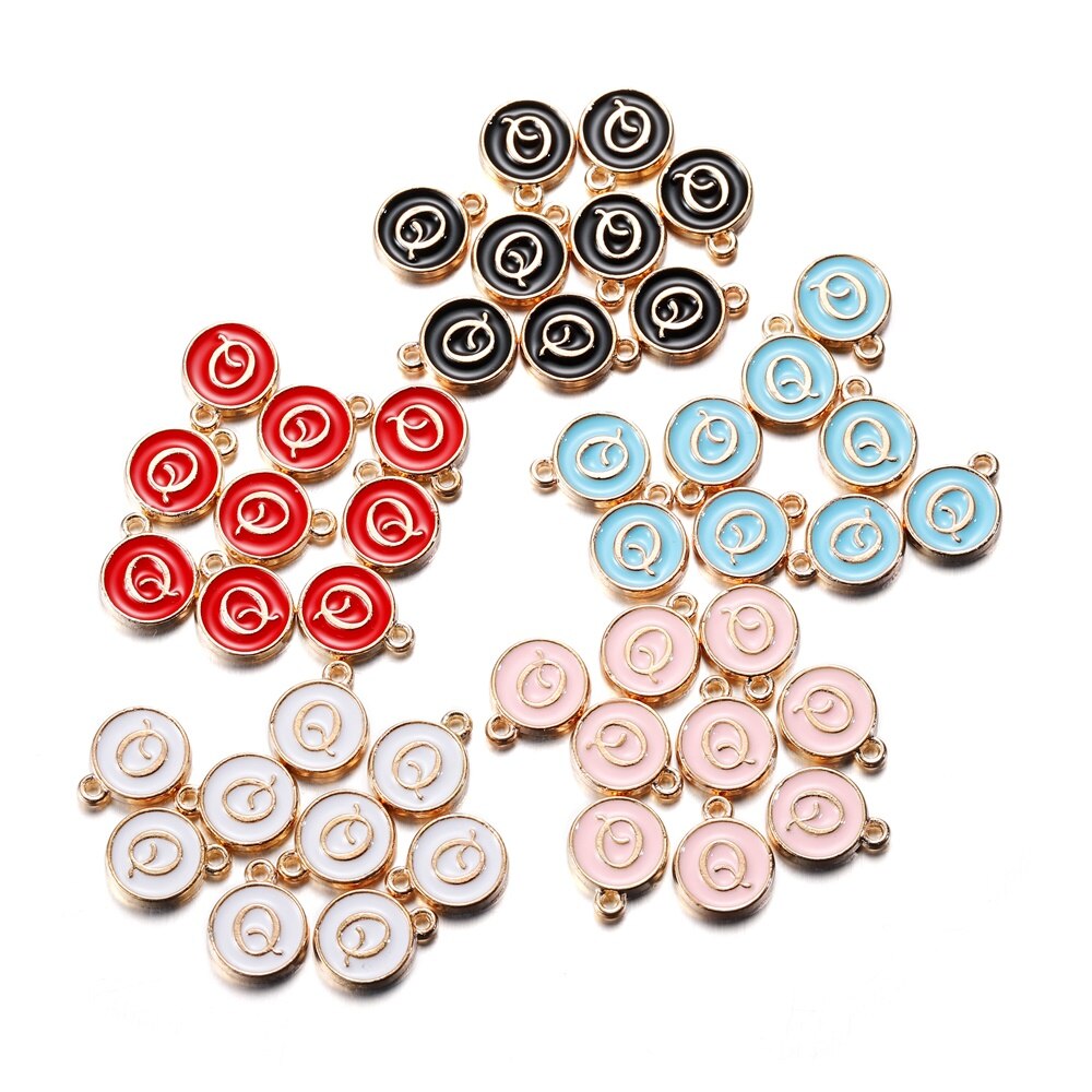 20-26pcs A-Z Letter Alphabet Charms Pendants