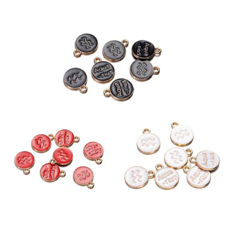 Zodiac Signs Pendant, 12 pcs