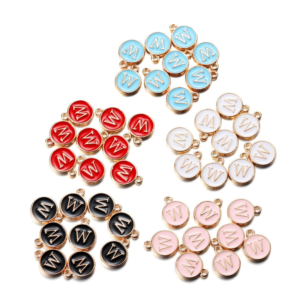 20-26pcs A-Z Letter Alphabet Charms Pendants