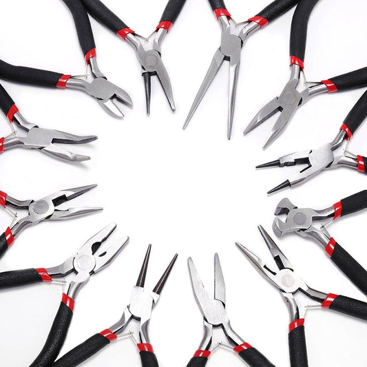 Carbon-Hardened Ferronickel Jewelry Pliers for Beadwork
