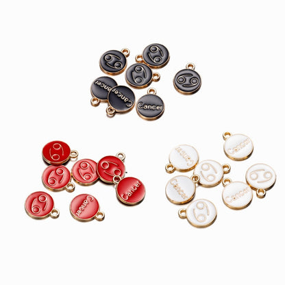 Zodiac Signs Pendant, 12 pcs