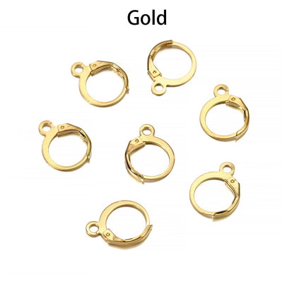 Wire Base French Lever Back Earring Hooks, 50pcs