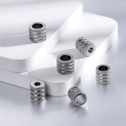 Big Hole Stainless Steel Spacer Beads